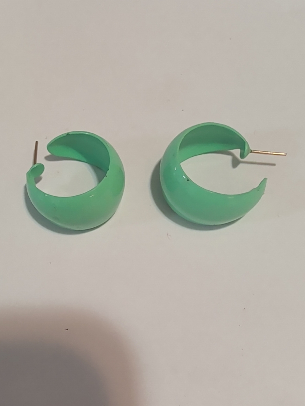 Mint Green Hoop Earrings - Women Jewelry